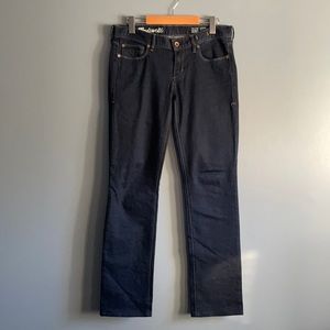 MADEWELL RAIL STRAIGHT DARK WASH JEAN
